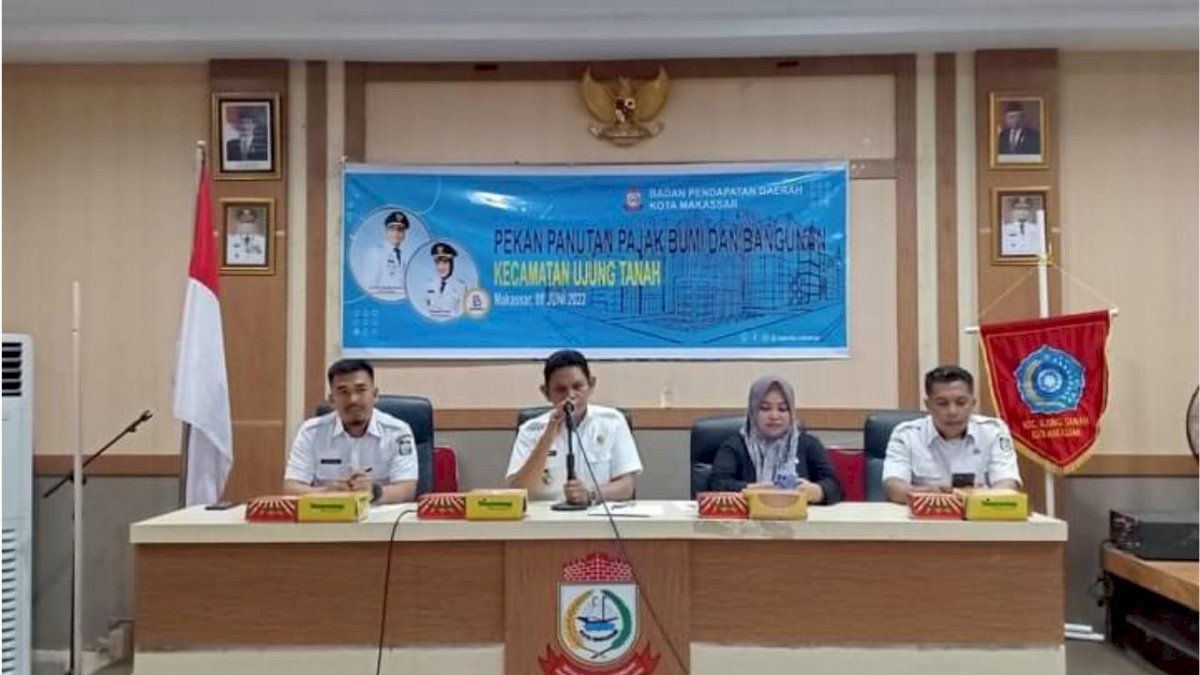 Camat Ujung Tanah dan Bappenda Makassar Gelar Sosialisasi Pekan Panutan PBB Tahun 2022