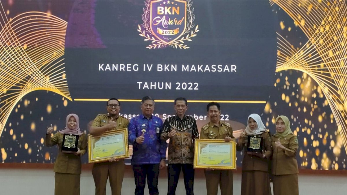 Pemkab Barru Raih Dua Penghargaan BKN Award