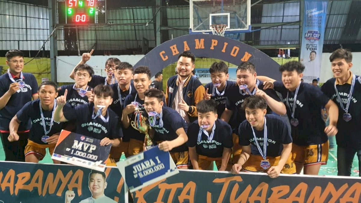 Kompetisi Basket APT Cup Series 2022 Sukses Digelar, SMA Zion Makassar Juara