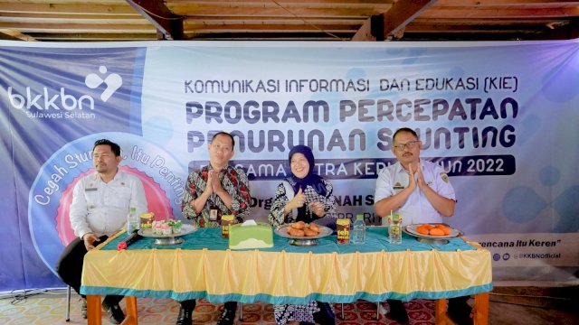 Sosialisasi pencegahan stunting oleh Anggota DPR RI Hasnah Syam (dokumen: ist)