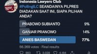 Poling Indonesia Lawyer Club di Twitter, Ini Tokoh yang Paling Banyak Dipilih Jadi Presiden 2024