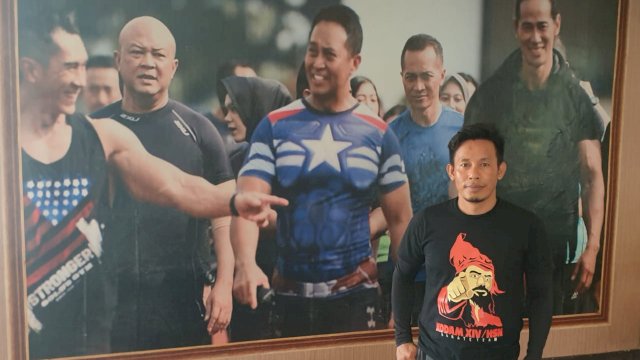 Pelatih Coach cabang Olahraga (Cabor) Karate Jeneponto Sertu Abdul Khadir