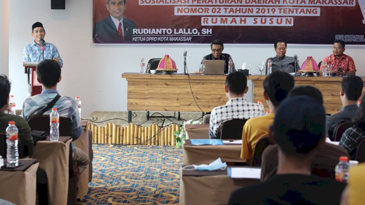 Ketua DPRD Makassar Rudianto Lallo Gelar Sosialisasi Perda Nomor 2 Tahun 2019