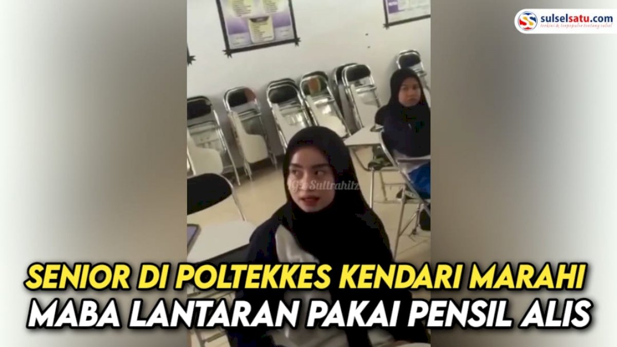 VIDEO: Senior di Poltekkes Kendari Marahi Mahasiswi Baru Lantaran Pakai Pensil Alis