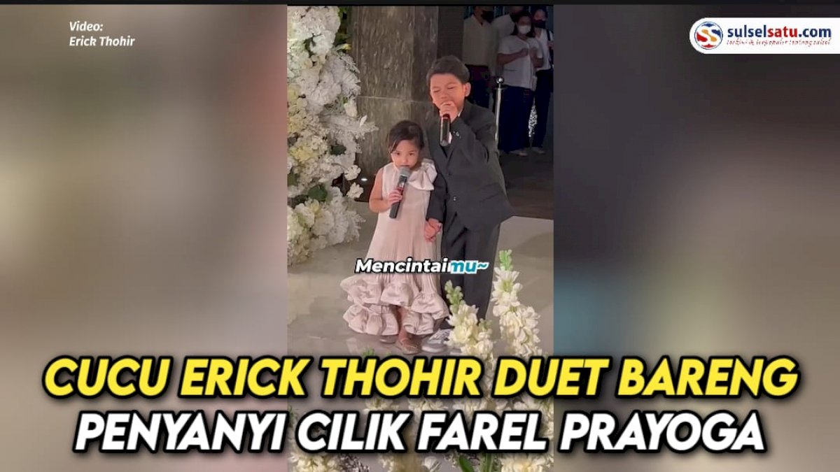 VIDEO: Cucu Erick Thohir Duet Bareng Penyanyi Cilik Farel Prayoga