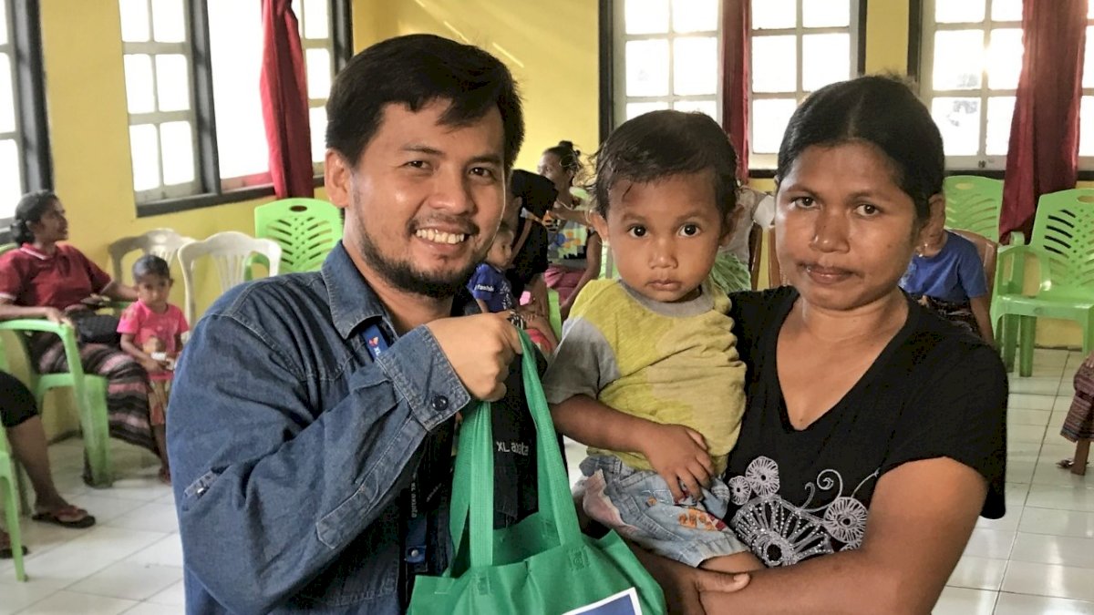 Dukung Pencegahan Stunting, XL Axiata dan Kanwil Kemenkumham NTT Salurkan Paket Makanan Sehat di NTT