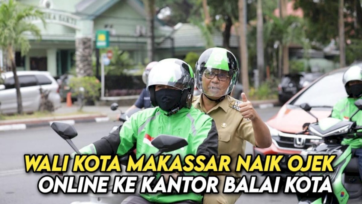 VIDEO: Wali Kota Makassar Naik Ojek Online ke Kantor Balai Kota