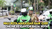 VIDEO: Wali Kota Makassar Naik Ojek Online ke Kantor Balai Kota