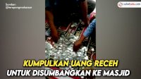 VIDEO: Kumpulkan Uang Receh Untuk Disumbangkan ke Masjid, Penjual Bakso di Gowa Tuai Pujian