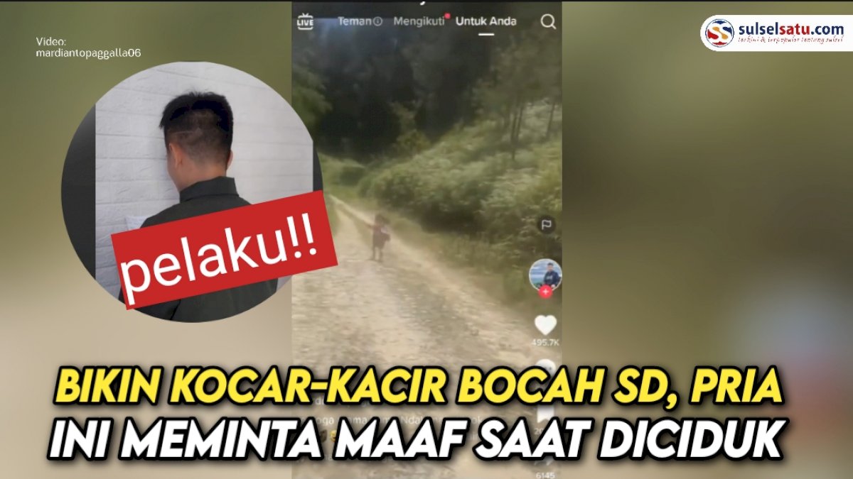 VIDEO: Bikin Kocar-kacir Bocah SD dengan Suara Misterius, Pria Ini Meminta Maaf saat Diciduk Polisi