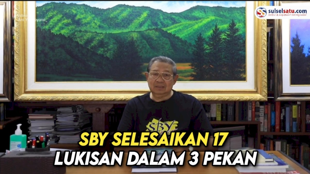 VIDEO: Melukis Datangkan Kedamaian, SBY Selesaikan 17 Lukisan dalam 3 Pekan