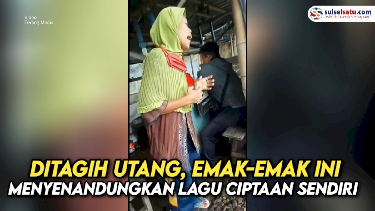 VIDEO: Ditagih Utang, Emak-emak Ini Menyenandungkan Lagu Ciptaan Sendiri
