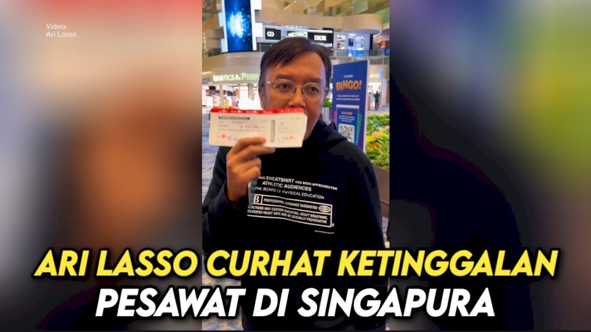VIDEO: Ari Lasso Curhat Ketinggalan Pesawat di Singapura