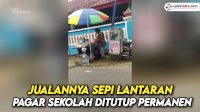 VIDEO: Penjual Jajanan Anak Sekolah Merana Lantaran Pagar Sekolah Ditutup Permanen