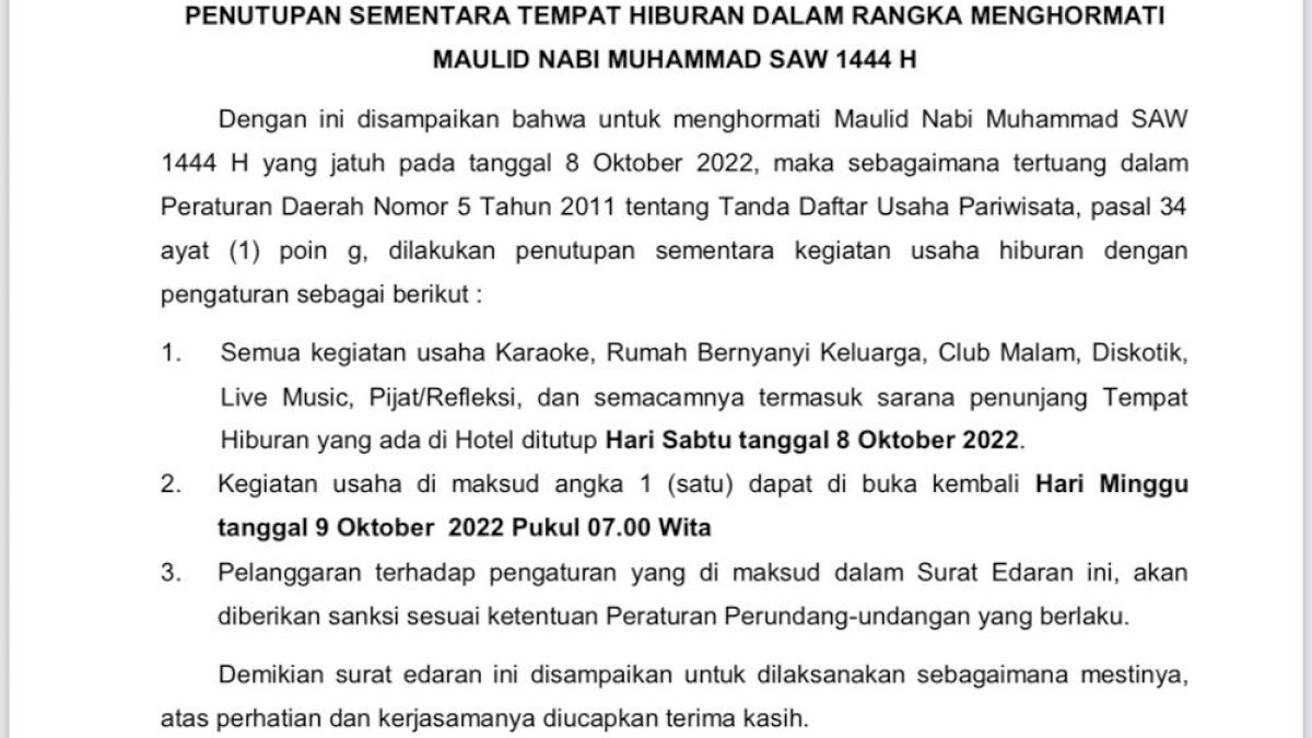 AUHM dan Pemkot Makassar Sepakat Tutup Usaha Hiburan Sehari Saat Maulid 1444 H