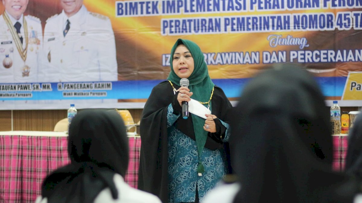 Ketua TP-PKK Parepare Bawakan Materi Peningkatan Ketahanan Keluarga
