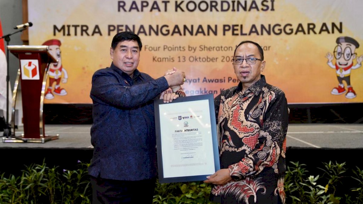 Pemprov dan Bawaslu Sulsel Rakor Penanganan Pelanggaran Pemilu 2024