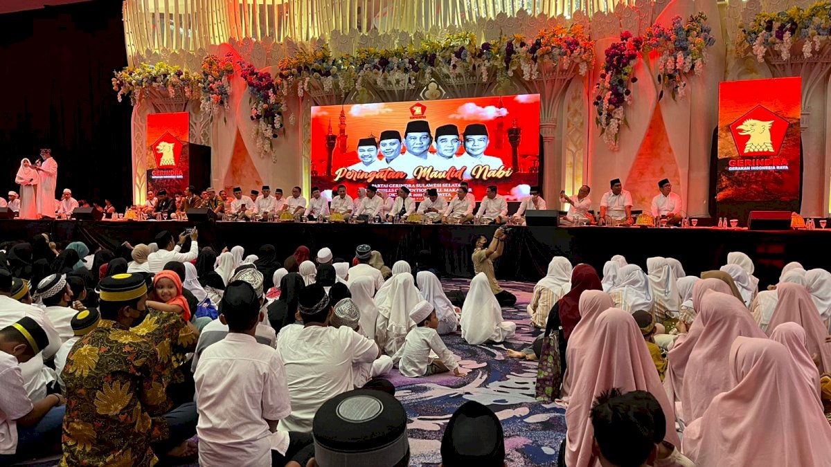 Gerindra Sulsel Kumpulkan Anak Yatim Doakan Prabowo Presiden 2024