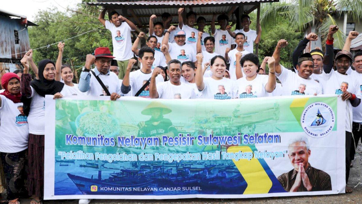 Komunitas Nelayan Pendukung Ganjar di Maros Dorong Kemandirian Pangan dari Sektor Laut