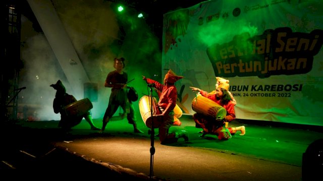 Festival Seni Pertunjukan kesenian tradisional dari Dispar Kota Makassar (dokumen: istimewa)