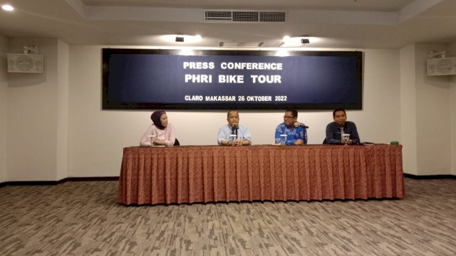 Press conference PHRI Sulsel (Muhammad Junaedi/ Sulselsatu.com)