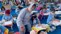 Bunda PAUD Makassar Dorong Kreatifitas Anak Lewat Lomba Gambar dan Lipat Kertas