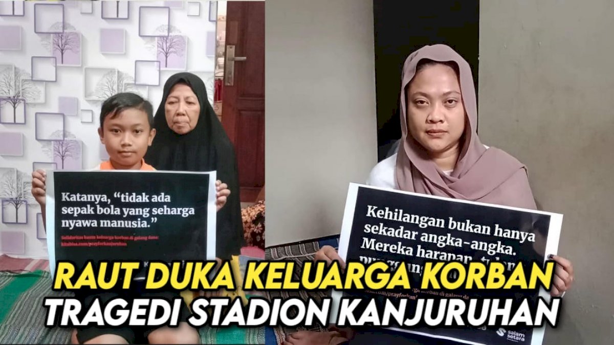 VIDEO: Raut Duka Keluarga Korban Tragedi Stadion Kanjuruhan