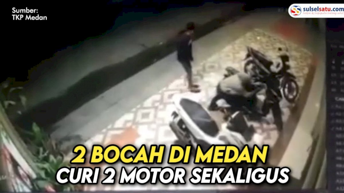 VIDEO: 2 Bocah di Medan Curi 2 Motor Sekaligus Milik Tamu Hotel RedDoorz