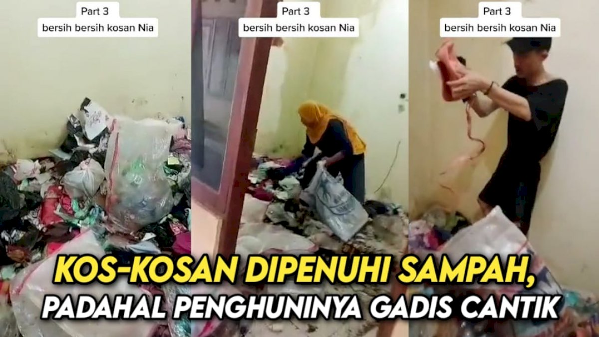 VIDEO: Kamar Kos-kosan Dipenuhi Sampah, Padahal Penghuninya Gadis Cantik