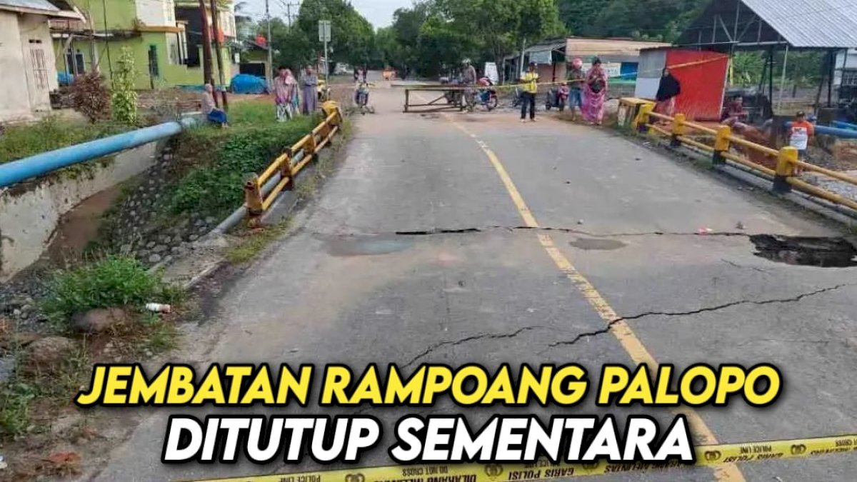 VIDEO: Jembatan Rampoang Ditutup Sementara Lantaran Nyaris Ambruk Diterjang Banjir