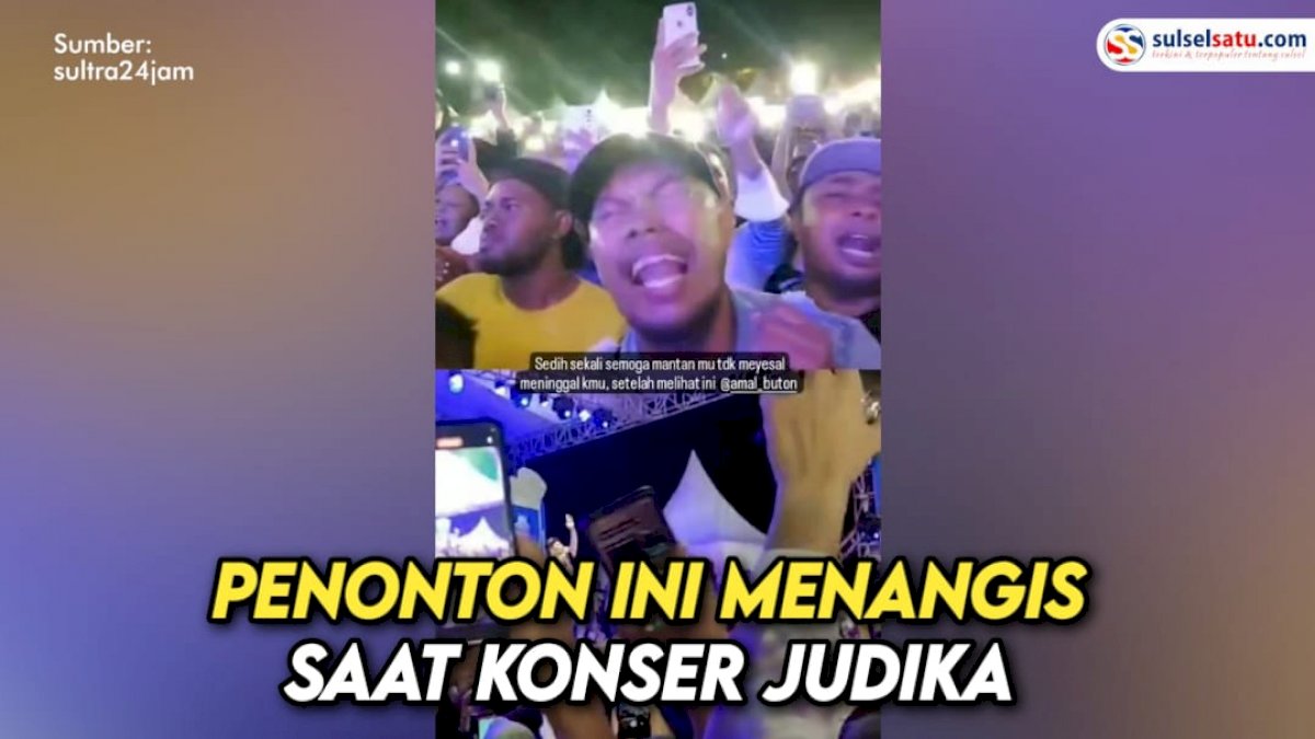 VIDEO: Penonton Ini Menangis Saat Konser Judika di Acara HUT Kota Baubau ke-481