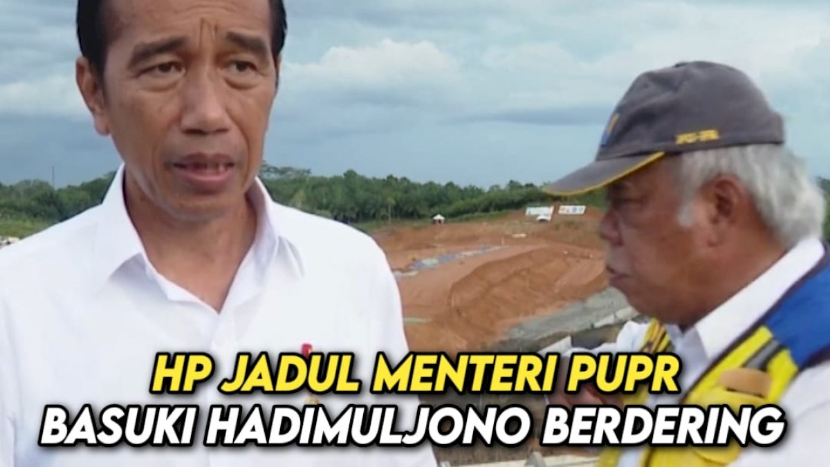 VIDEO: Detik-detik HP Jadul Menteri PUPR Basuki Hadimuljono Berdering
