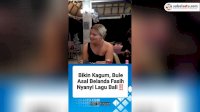 VIDEO: Bule Asal Belanda Fasih Nyanyi Lagu Bali, Netizen: Suaranya Merdu Banget