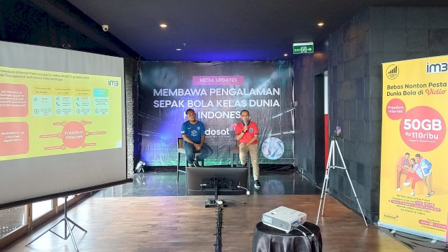 Media update Indosat Ooredoo Hutchison di Makassar (Sri Wahyu Diastuti / Sulselsatu.com)