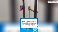 VIDEO: Rindu Keluarga, Tahanan Pria Ini Tempel Foto Anaknya di Dinding Penjara