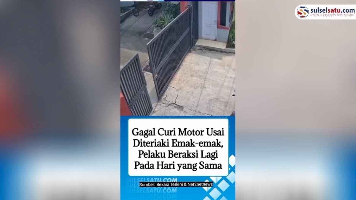 VIDEO: Gagal Curi Motor Usai Diteriaki Maling, Pelaku Beraksi Lagi Pada Hari yang Sama