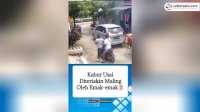 VIDEO: Maling Motor Kabur Usai Diteriakin Maling Oleh Emak-emak