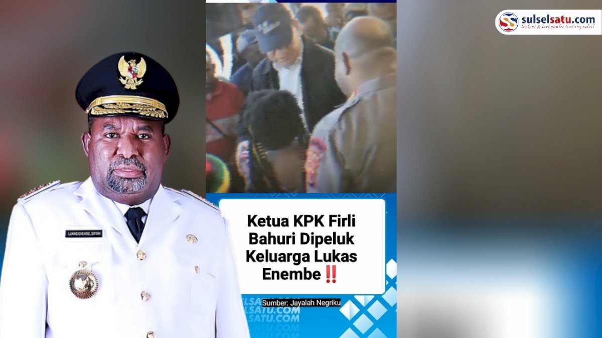 VIDEO: Momen saat Ketua KPK Firli Bahuri Dipeluk Keluarga Gubernur Lukas Enembe