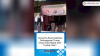 VIDEO: Orang Tua Siswa Protes Pembangunan Trotoar Depan Pintu Masuk SDN Pondok Cina 1
