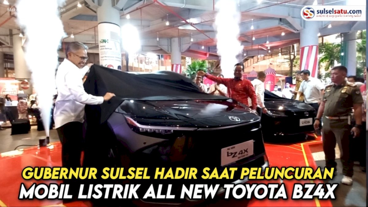 VIDEO: Gubernur Sulsel Hadir saat Peluncuran Mobil Listrik All New Toyota BZ4X