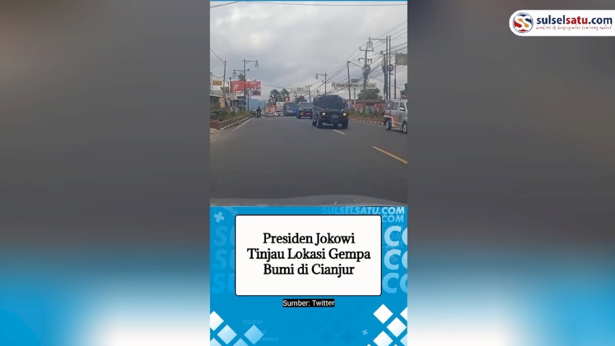 VIDEO: Presiden Jokowi Tinjau Lokasi Gempa Bumi di Cianjur