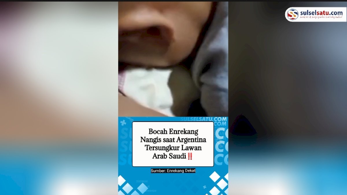 VIDEO: Bocah Enrekang Nangis saat Argentina Tersungkur Lawan Arab Saudi