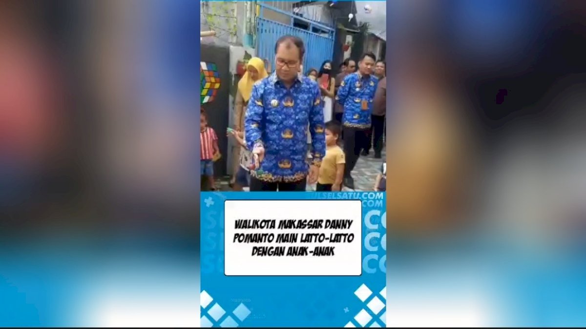 VIDEO: Walikota Makassar Danny Pomanto Main Latto-Latto Dengan Anak-anak