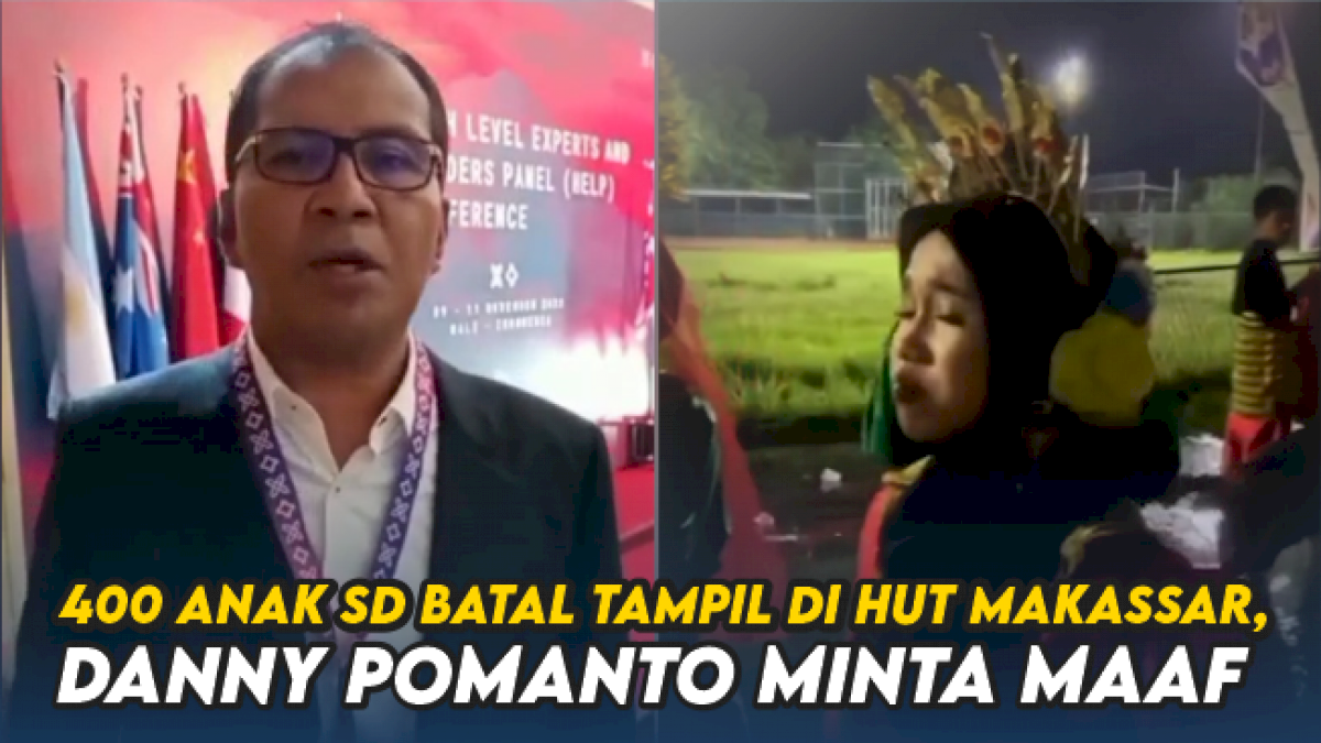VIDEO: 400 Anak SD Batal Tampil di HUT ke-415 Makassar, Danny Pomanto Minta Maaf