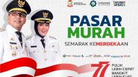 Semarakkan Kemerdekaan RI ke-77, Dinas Perdagangan Gelar Pasar Murah