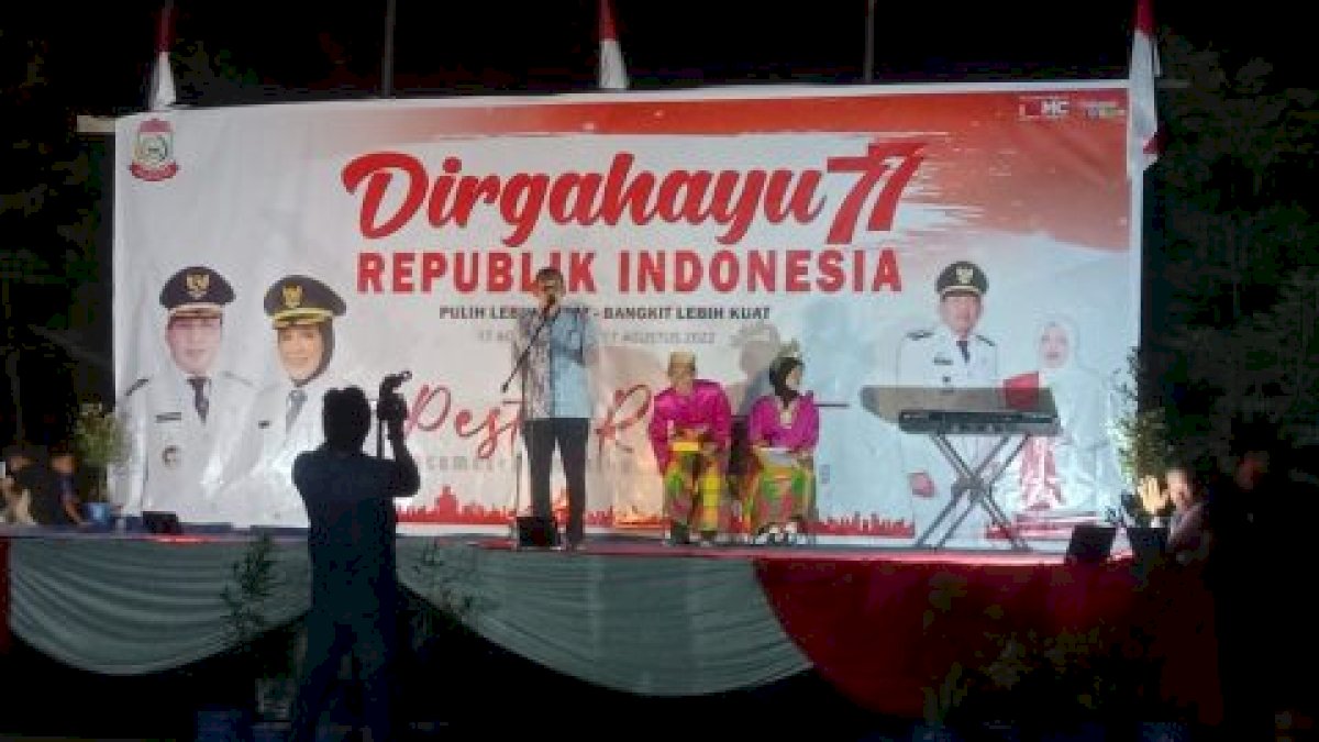 Sambut HUT RI Ke-77 Tahun, Kecamatan Sangkarrang Gelar Pesta Rakyat