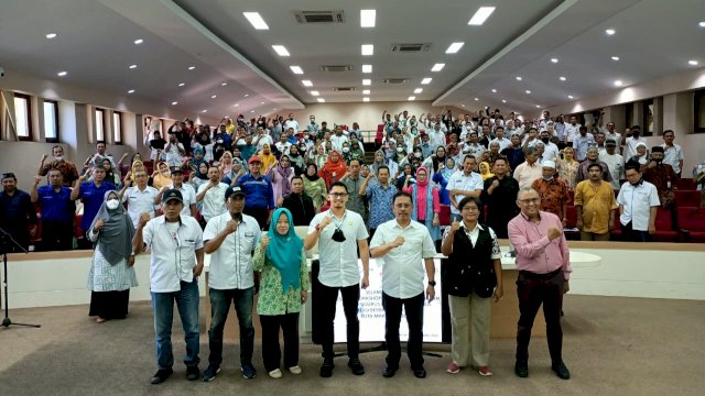 Dinas PU Makassar bertemu dengan Aksansi bahas permasalahan untuk menuntaskan masalah sanitasi di Makassar (dokumen: istimewa).