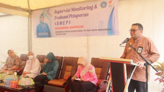 Camat Rappocini sambut kedatangan SMEP TP PKK Kota Makassar (dokumen: istimewa). 