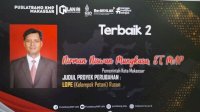 Inovasi Lope Rusun, Kepala Disperkim Makassar Raih Lulusan Terbaik ke-2 Latpim II Puslatbang KMP LAN RI