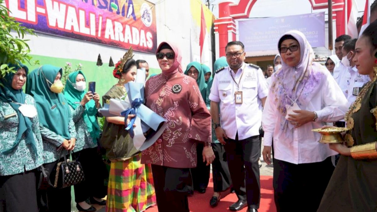 Camat Rappocini Sambut Ketua TP PKK Kota Makassar di Lorong Wisata Aradas